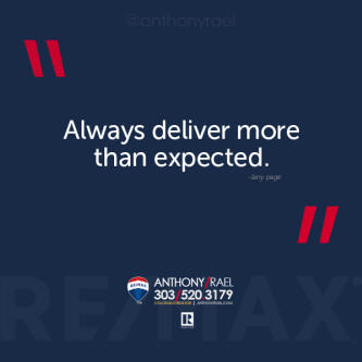 Always deliver more than expected